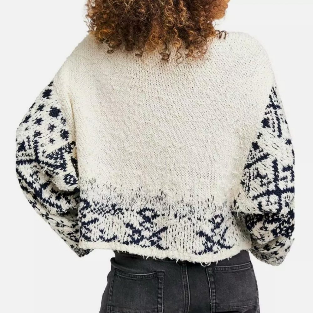Free People Midnight Beach Pullover in Evening Ivory Combo - Picture 6 of 12